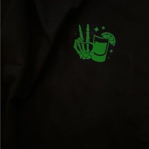 Black and green custom made shirt